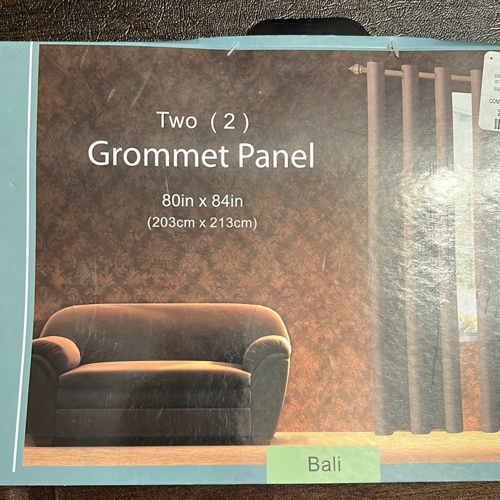 Curtain panels, new in package